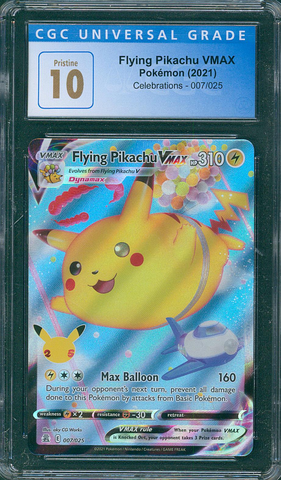 Flying Pikachu VMAX CGC 10