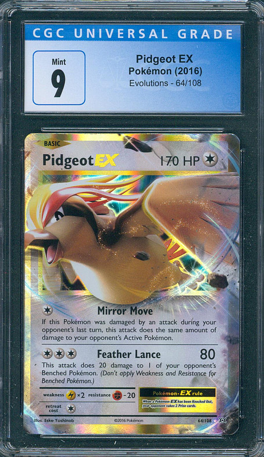 Pidgeot EX CGC 9