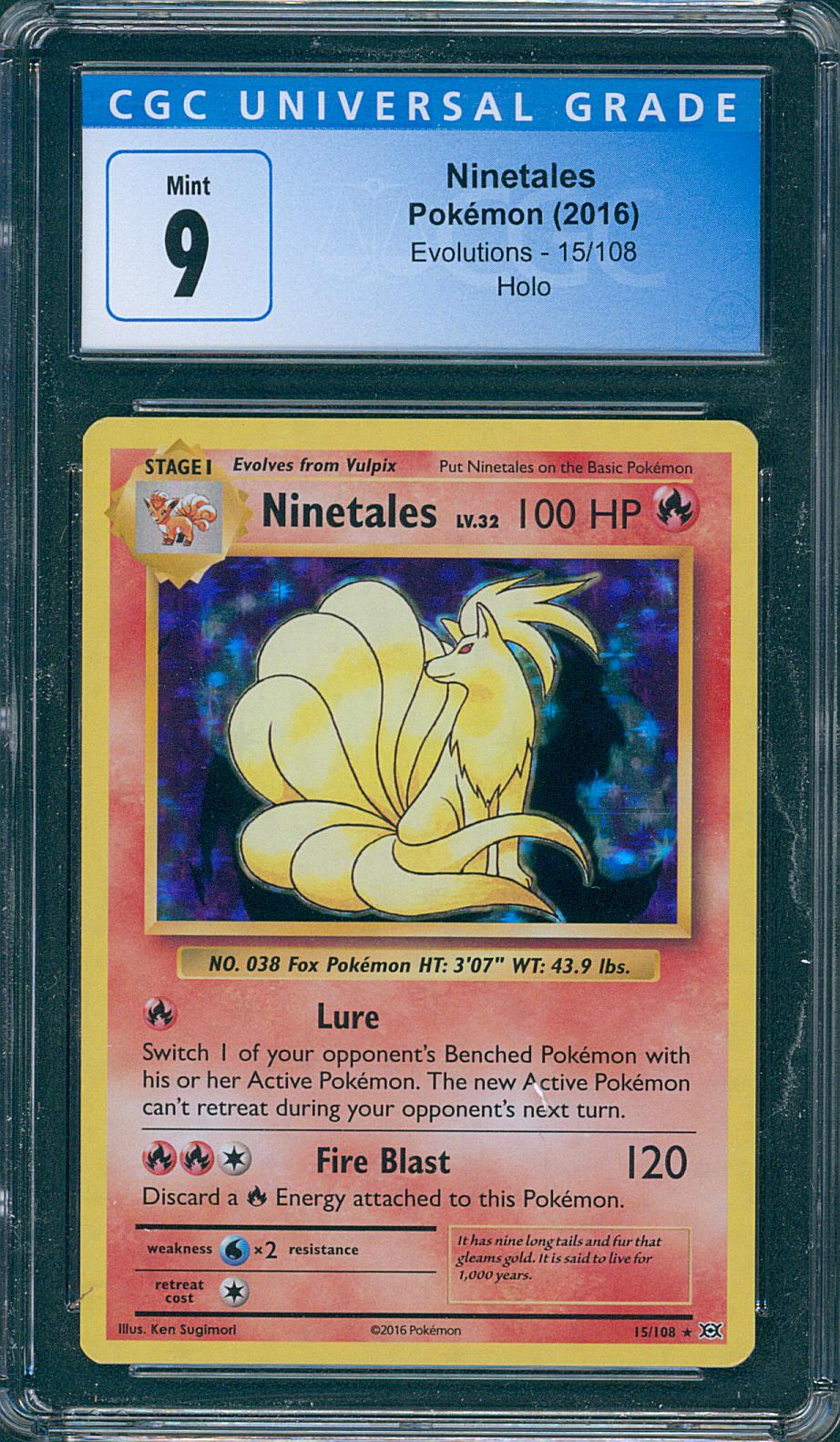 Ninetales Holo CGC 9