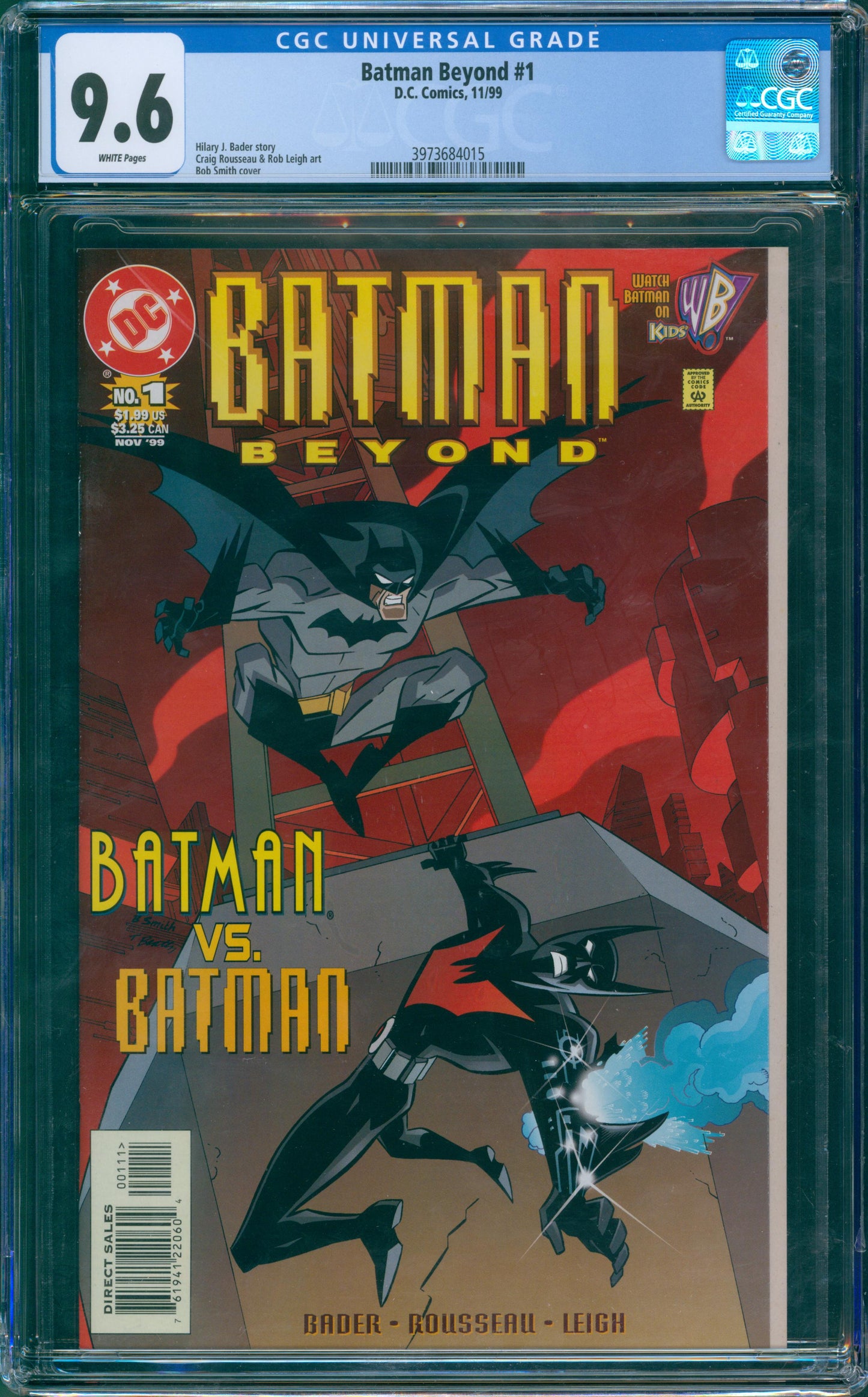 Batman Beyond #1 Bob Smith cover, Rousseau & Leigh Art