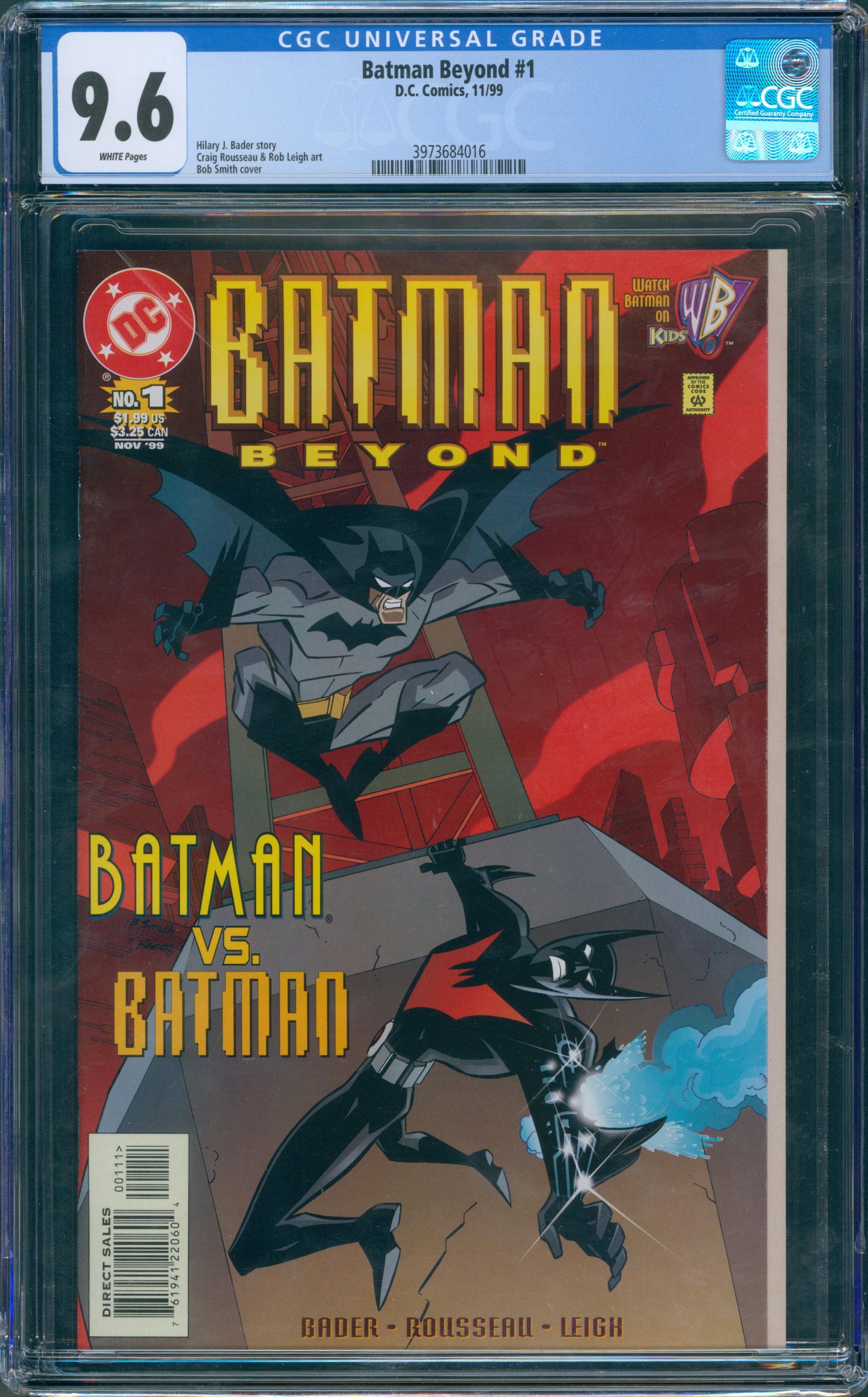 Batman Beyond #1 Bob Smith cover, Rousseau & Leigh Art