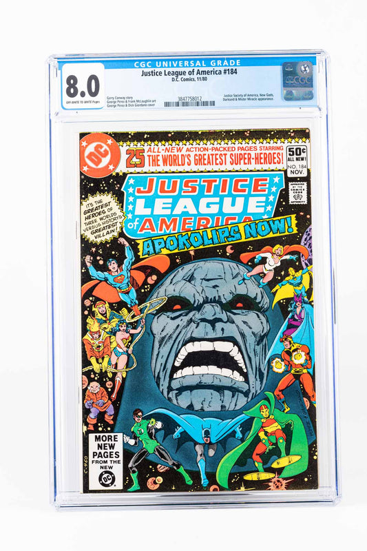 Justice League of America #184 JSA, New Gods, Darkseid & Mister Miracle App.