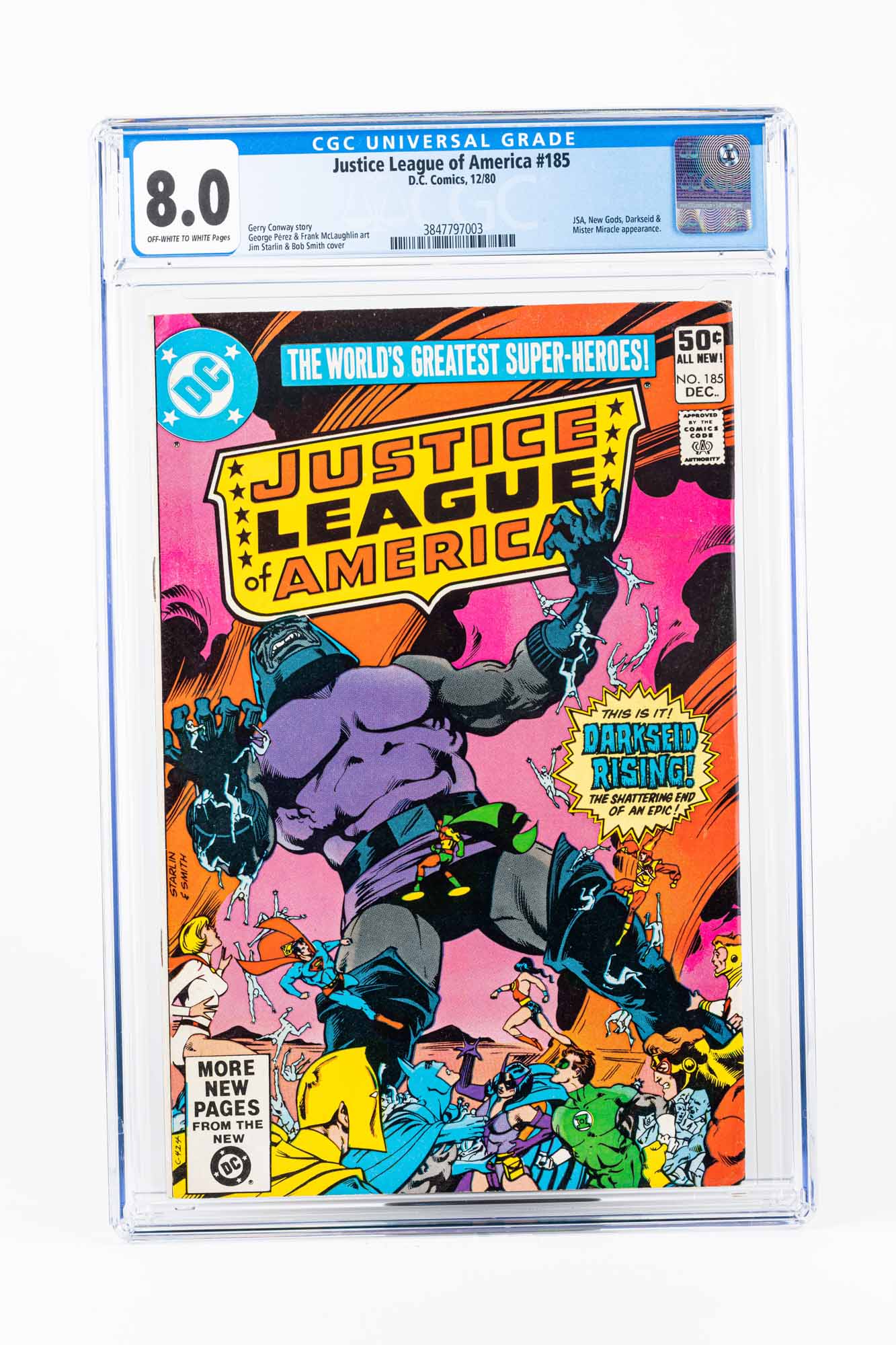 Justice League of America #185 JSA, New Gods, Darkseid & Mister Miracle App.