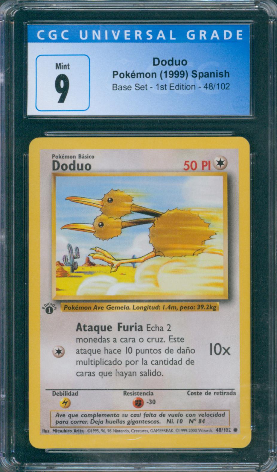 Doduo 1st Edition PSA 9 Spanish