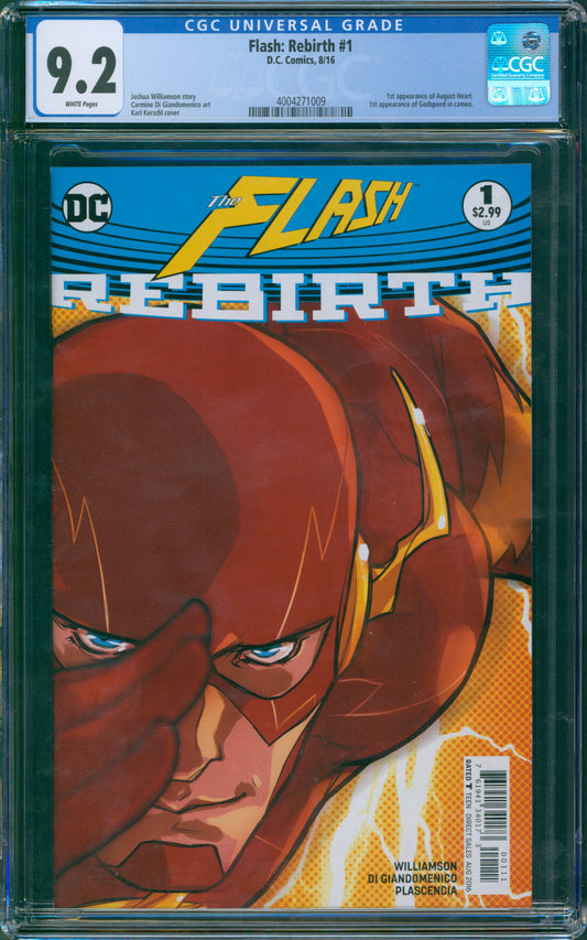 Flash: Rebirth #1 1st Appearance of August Heart & 1st App. of Godspeed in Cameo