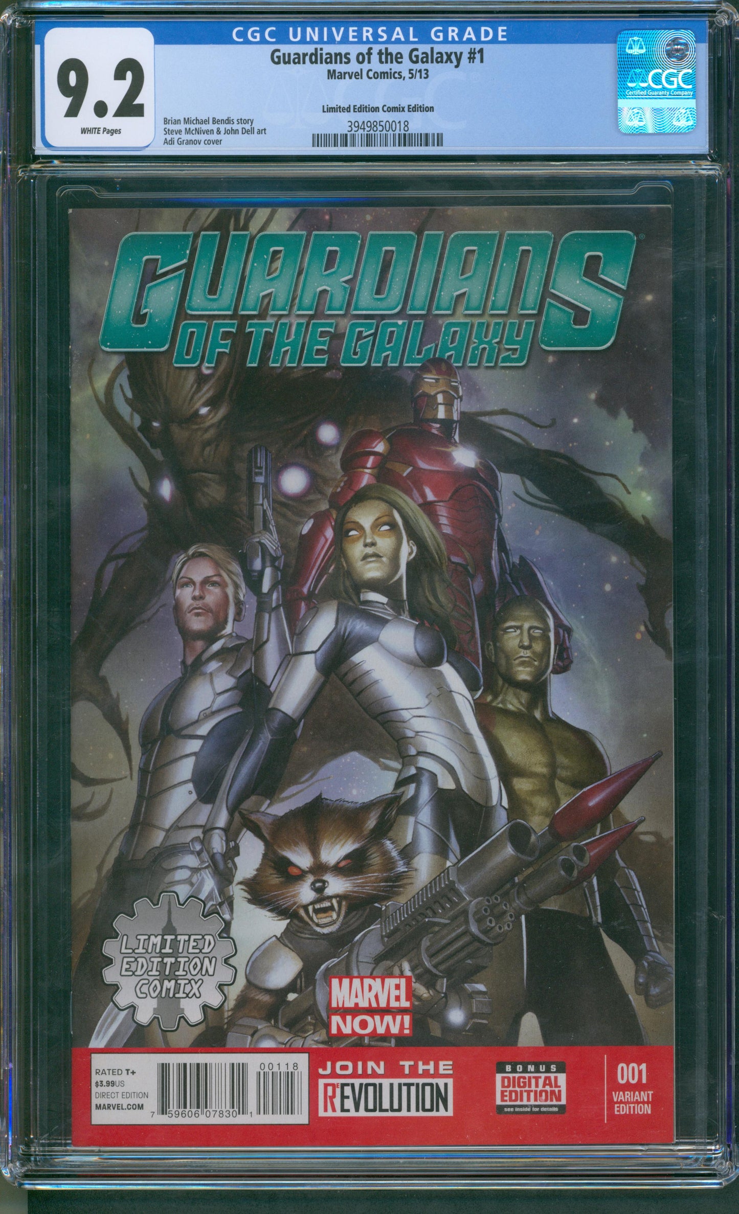 Guardians of the Galaxy #1 Limited Edition Comix Variant Cover