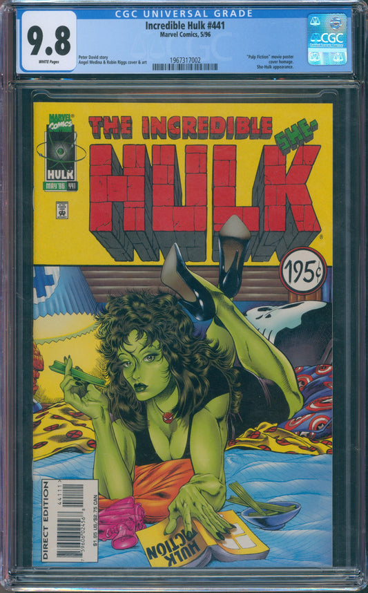 Incredible Hulk #441 Pulp Fiction Cover, She Hulk App.