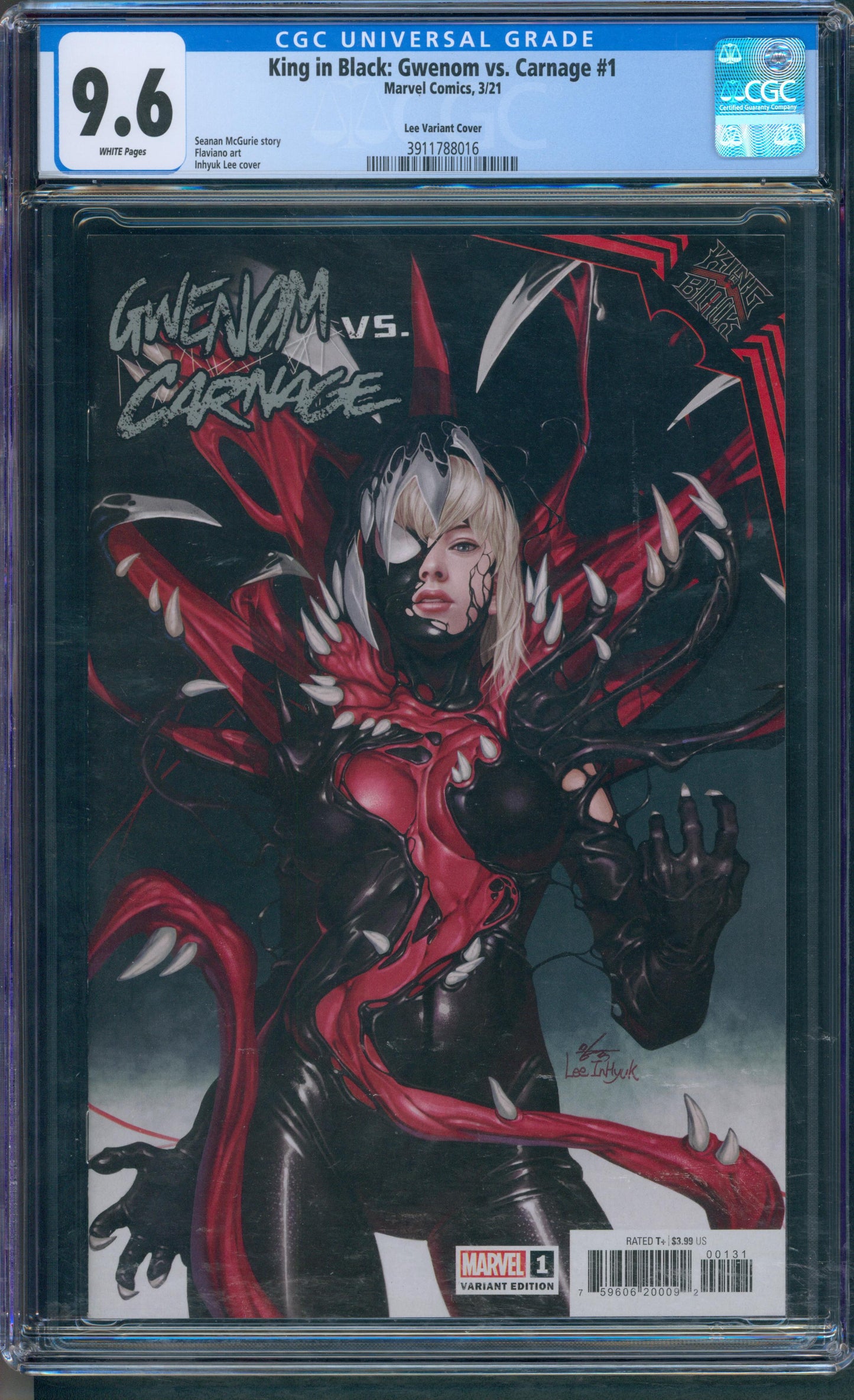 King in black: Gwenom vs Carnage #1 Lee Variant Cover