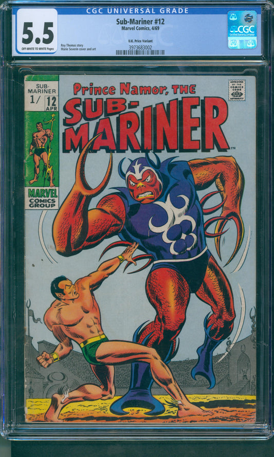 Sub-Mariner #12 Severin Cover and Art