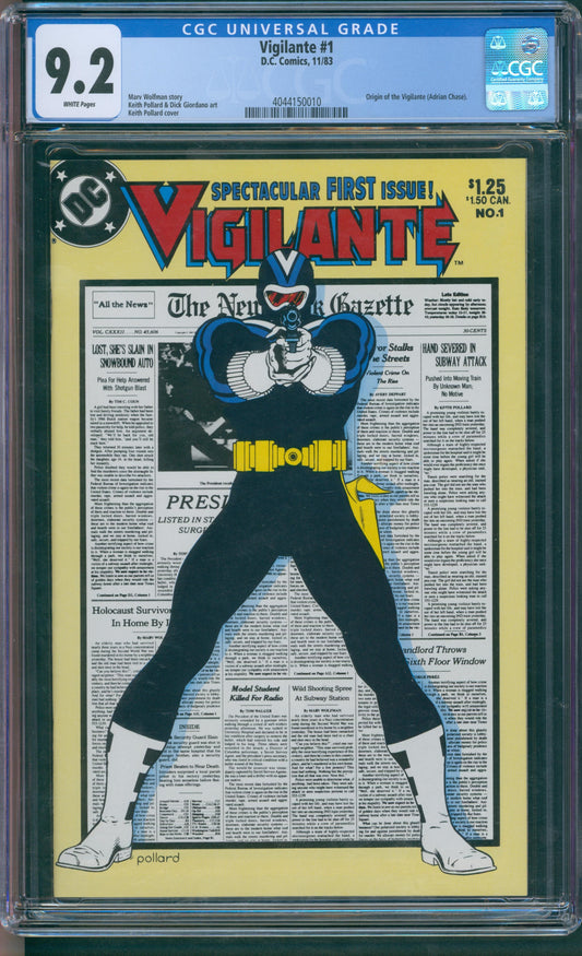 Vigilante #1 Origin of the Vigilante, Keith Pollard Cover